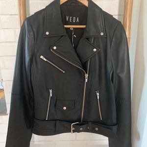 *Brand new* VEDA Jayne Classic Leather Jacket